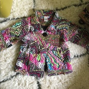 Parsley and sage short blazer with 3/4 sleeves